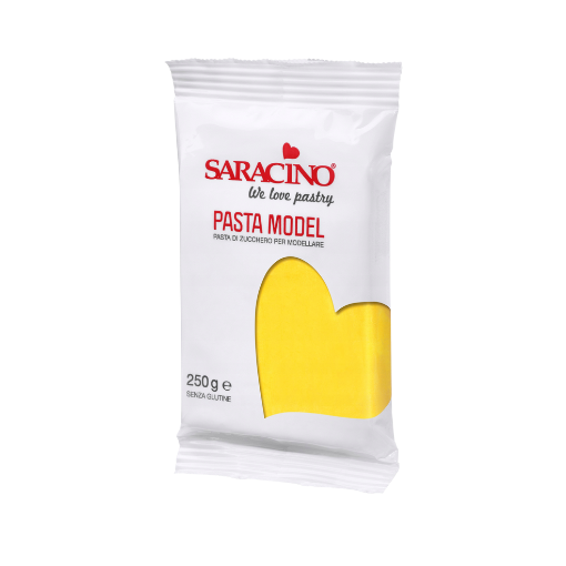 Saracino Pasta Model - żółta masa cukrowa do modelowania 250g