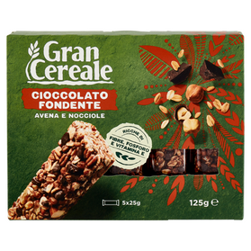 Gran Cereale Cioccolato Fondente avena noccio - batony pełnoziarniste 125g
