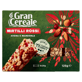 Gran Cereale Mirtilli Rossi avena mandorle batony pełnoziarniste 125g