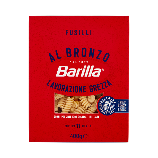 Barilla Bronzo Fusilli - włoski makaron świderki 400g