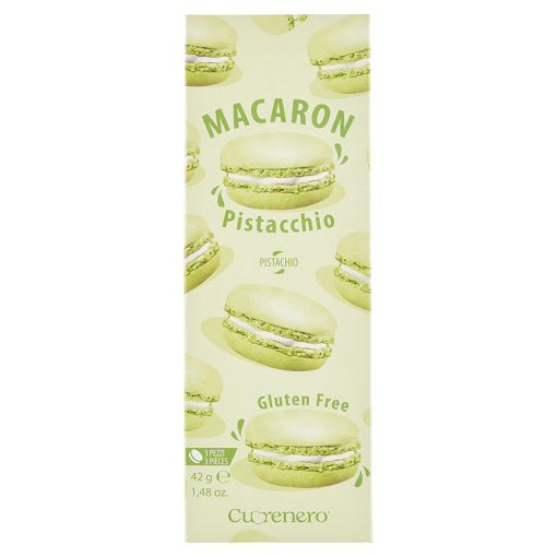 Cuorenero Macaron Pistacchio - makaroniki pistacjowe 42g
