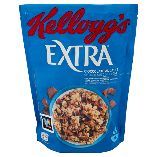 Kellogg's Extra Cioccolato Al Latte - płatki nadziewane kremem 375g